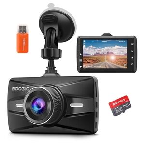 Black On-Dash Camera with 32GB Card
